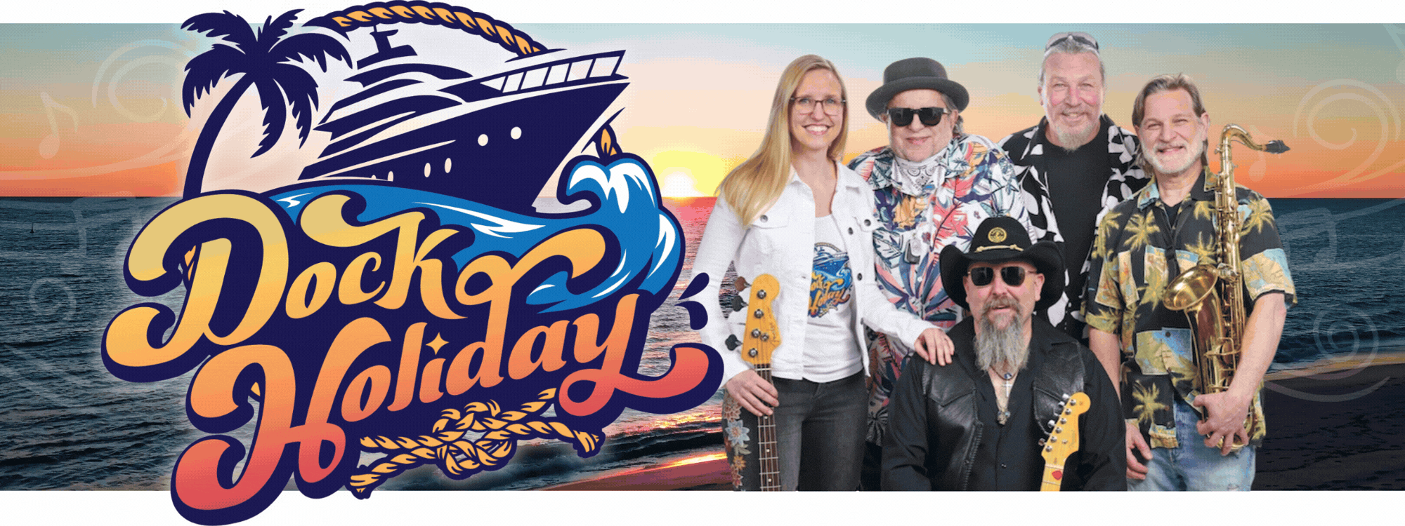 Dock Holiday Band and Logo